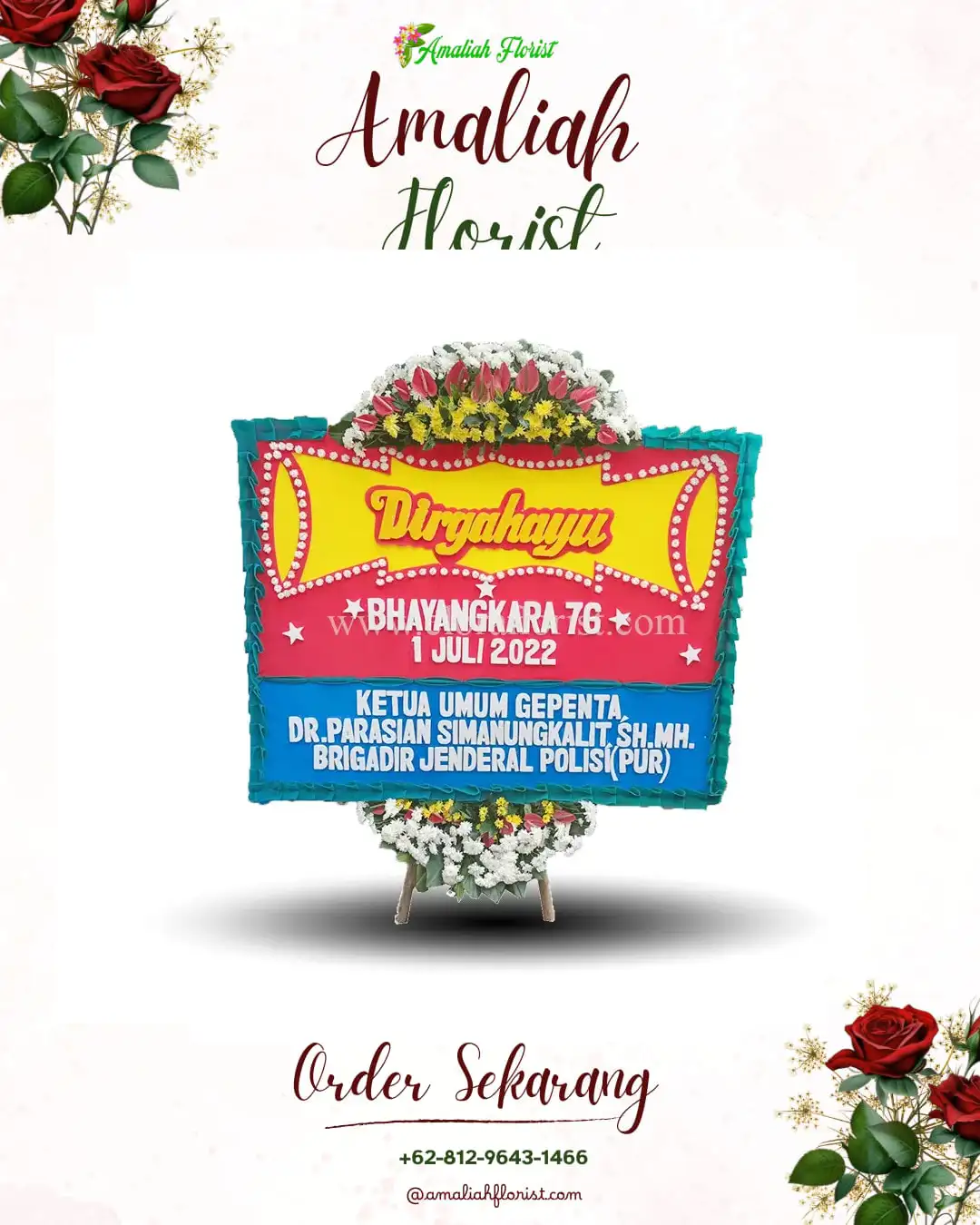 Papan Bunga HUT Ulang Tahun Merapi Barat